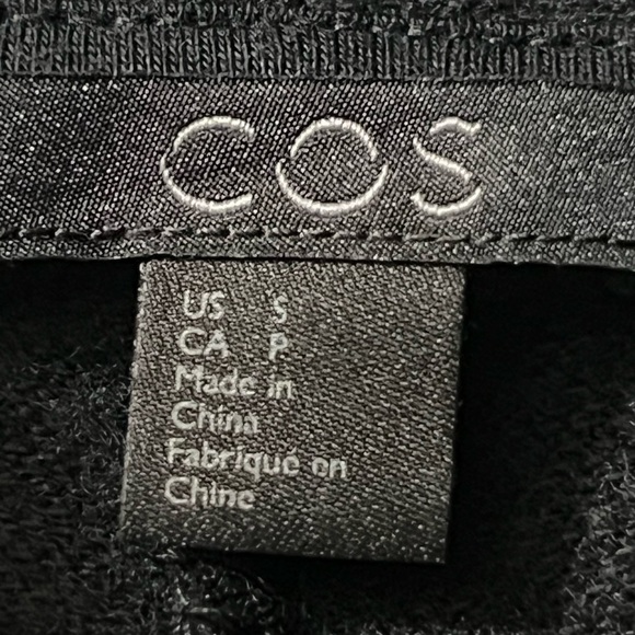 COS WOMENS TURTLENECK SWEATER SIZE SMALL 60%WOOL 50% COTTON BLACK - Picture 4 of 6